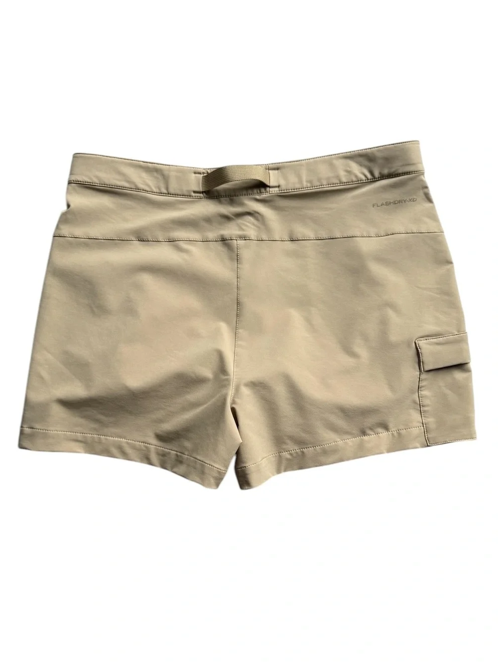 The North Face Bridgeway‎ Shorts Khaki Stretch Trail Hiking FlashDry-XD Sz 10